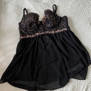 Sheer Leopard Torrid Lingerie Size 3X